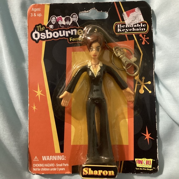 NEW The Osbourne Family SHARON OSBOURNE Bendable Keychain 2002 - Picture 1 of 8